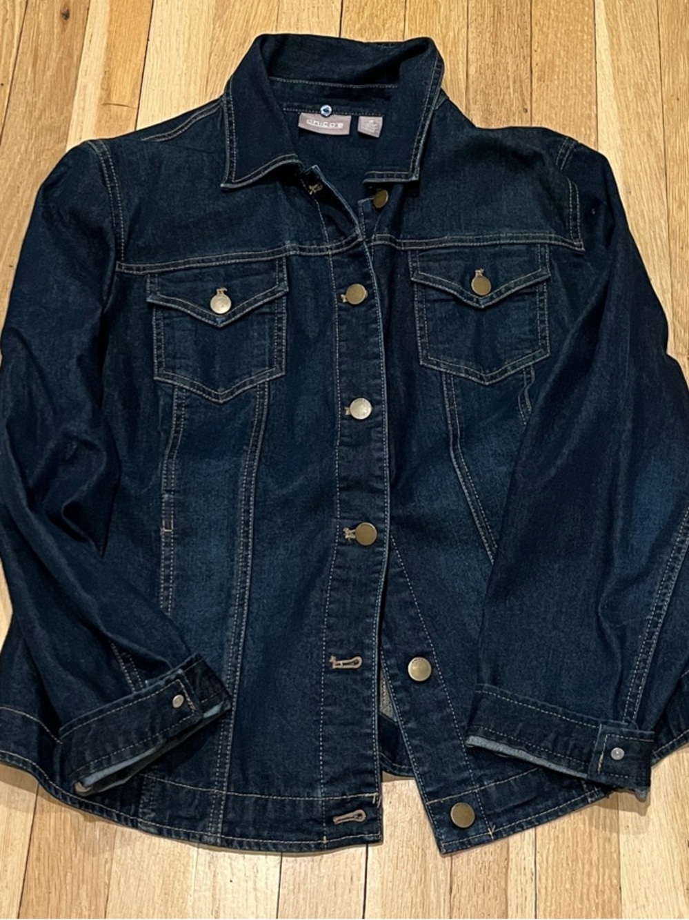 Chico’s (2) Dark Denim Women's Jacket.. excellent condition